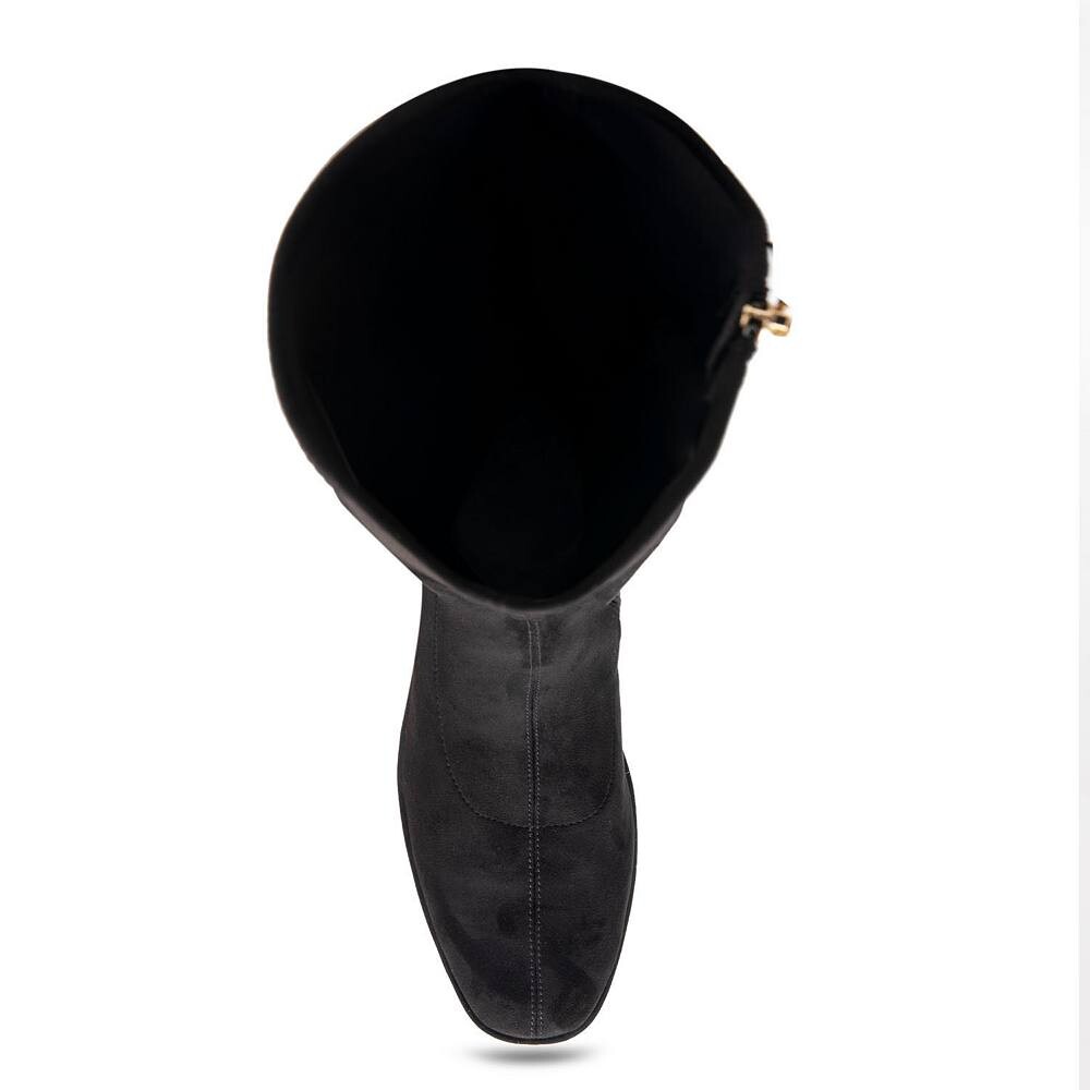 Женские сапоги до колена на танкетке Aerosoles Cecina, цвет Black Faux Suede — фото 4