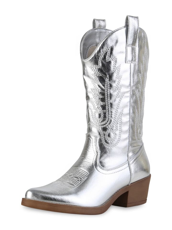 

Сапоги VAN HILL Cowboy Olivia, серебряный