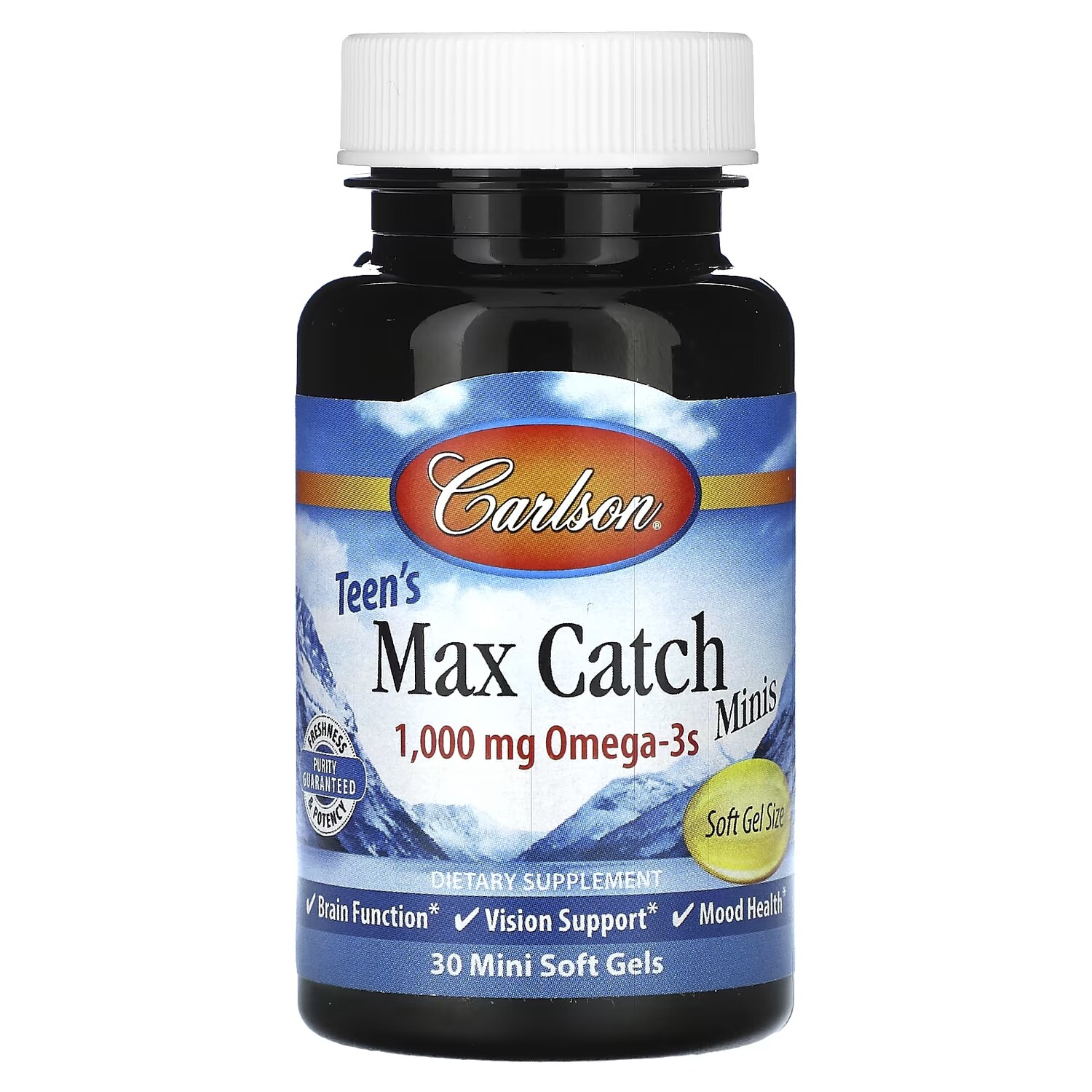 

Добавка Carlson Teen's Max Catch Minis 1000 мг, 30 штук