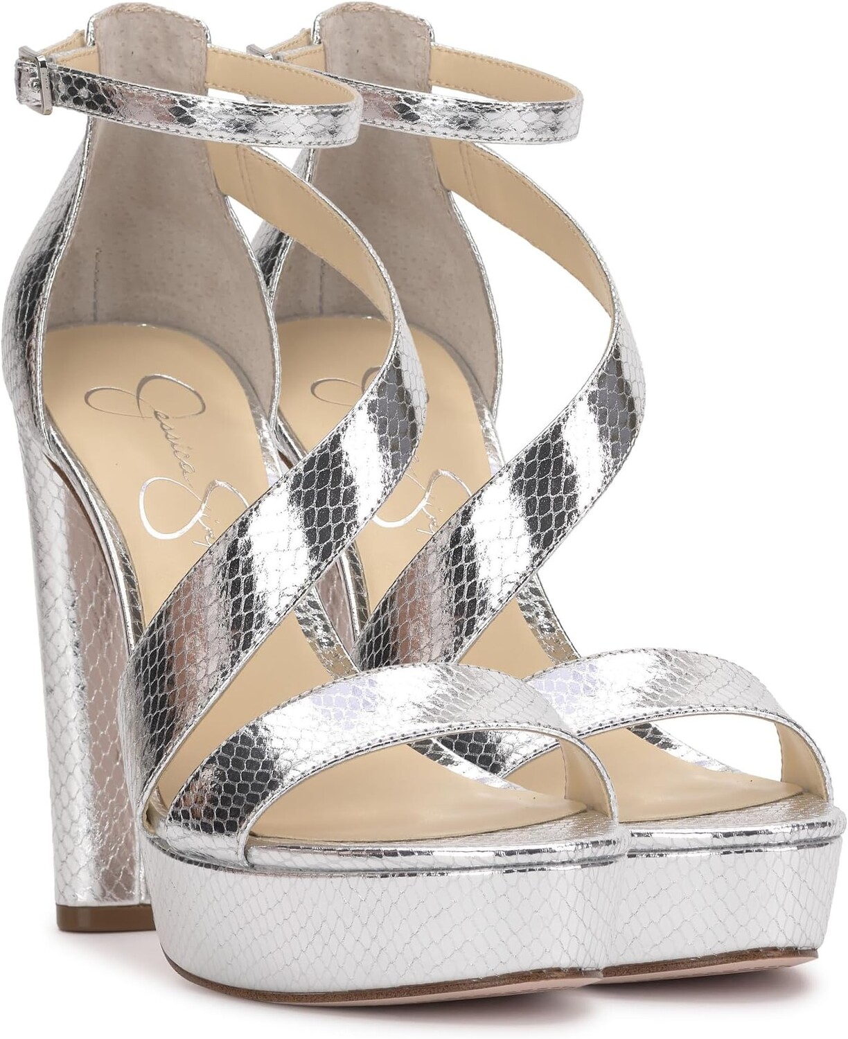 

Сандалии Jessica Simpson Iley, серебряный