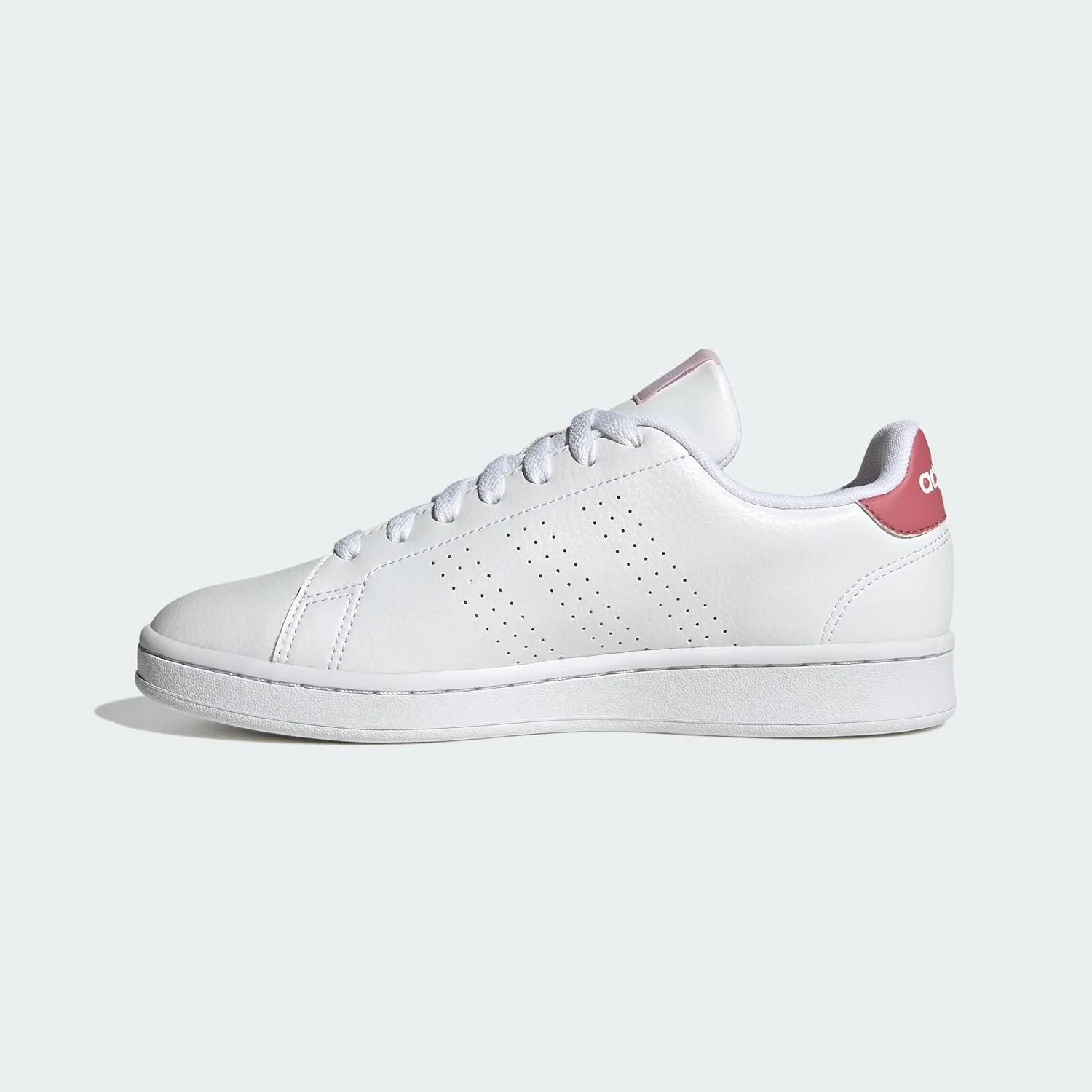 Мужские низкие кроссовки Adidas Advantage (не для футбола), белый/розовый — фото 2