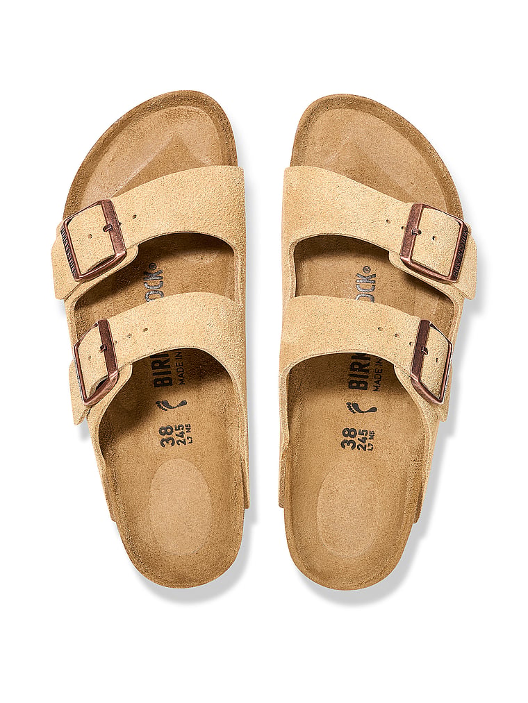 Сандалии с мягкой стелькой Arizona Birkenstock, цвет latte cream — фото 3