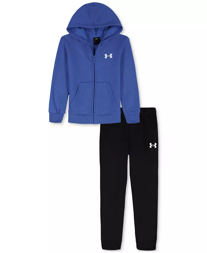 

Детский комплект для мальчиков из 2 предметов: худи и брюки-джоггеры с логотипом из флиса Under Armour, мультиколор