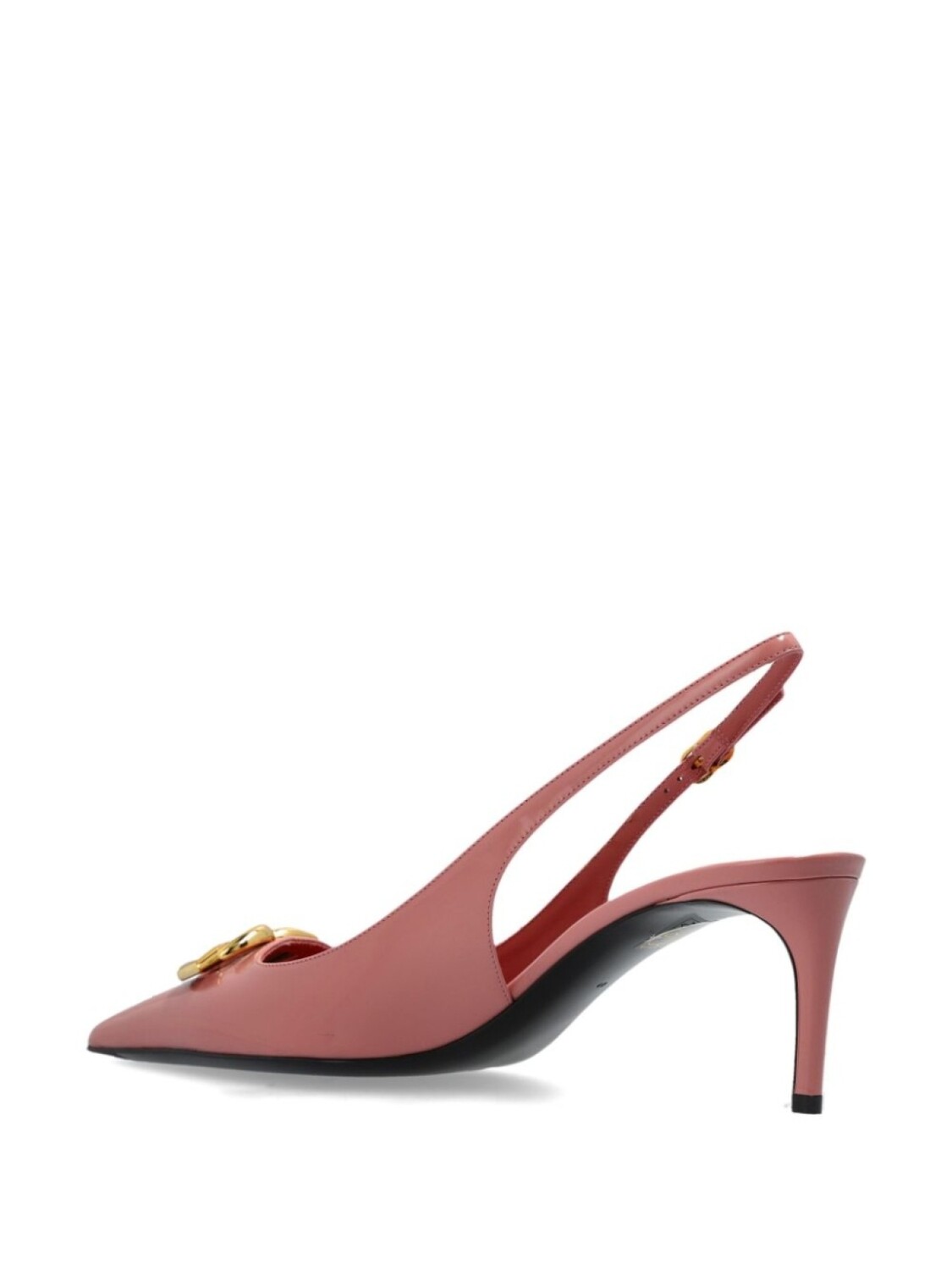 Туфли-лодочки Dolce & Gabbana Lollo 75 мм с открытой пяткой, розовый — фото 3