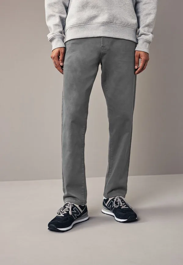 Максимально комфортные суперэластичные джинсы прямого кроя. Next, Charcoal Grey