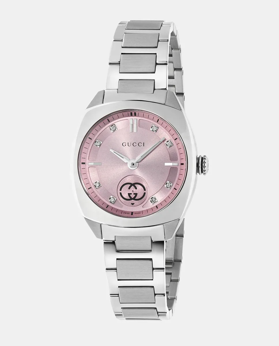 

Женские часы Interlocking G YA142511 из стали Gucci, серебряный