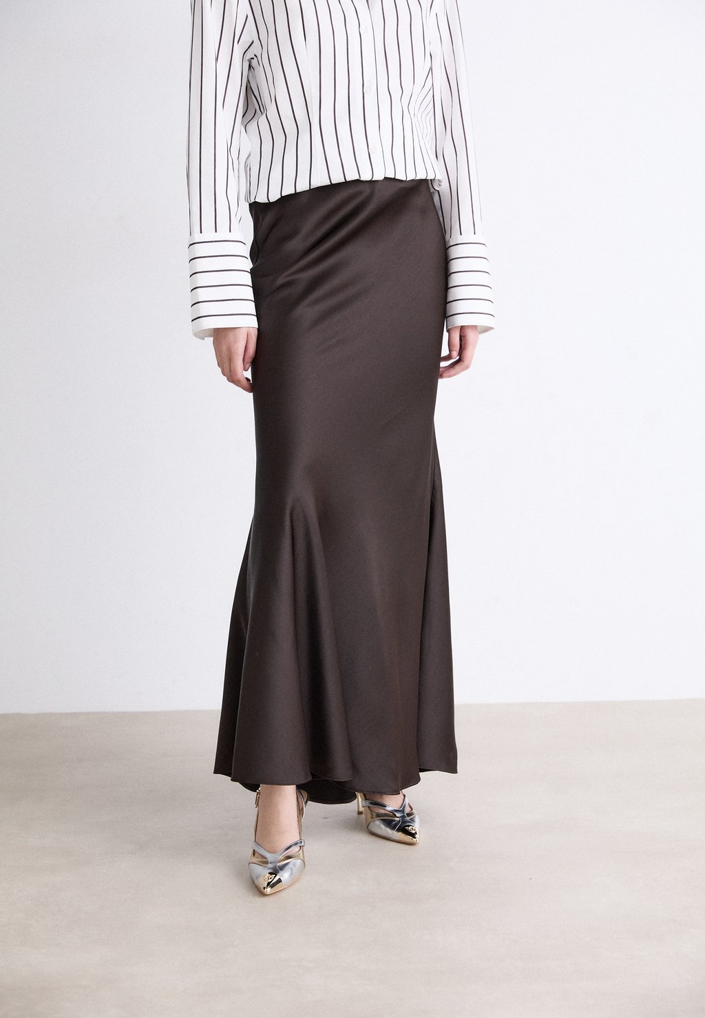 

Юбка макси MERMAIDCRAS SKIRT Cras, коричневый