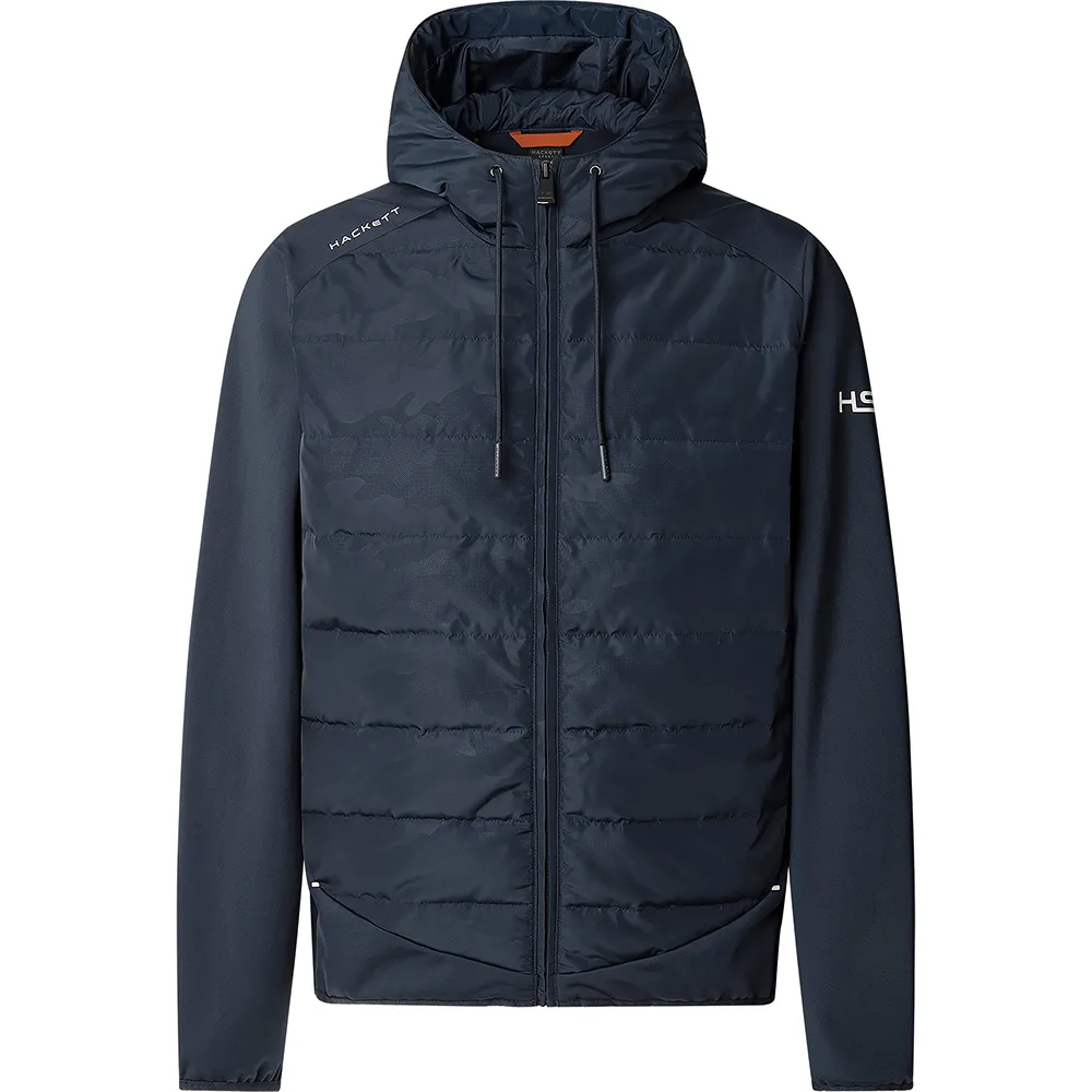 

Толстовка Hackett Camo Hybrid Plus Size full zip, синий