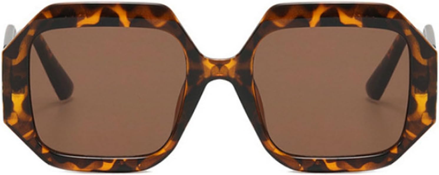 

Солнцезащитные очки в стиле ретро, ​​квадратные, для женщин и мужчин, винтажные многоугольные солнцезащитные очки, модные модели, защита от ультрафиолета UV400 mincl, Leopard