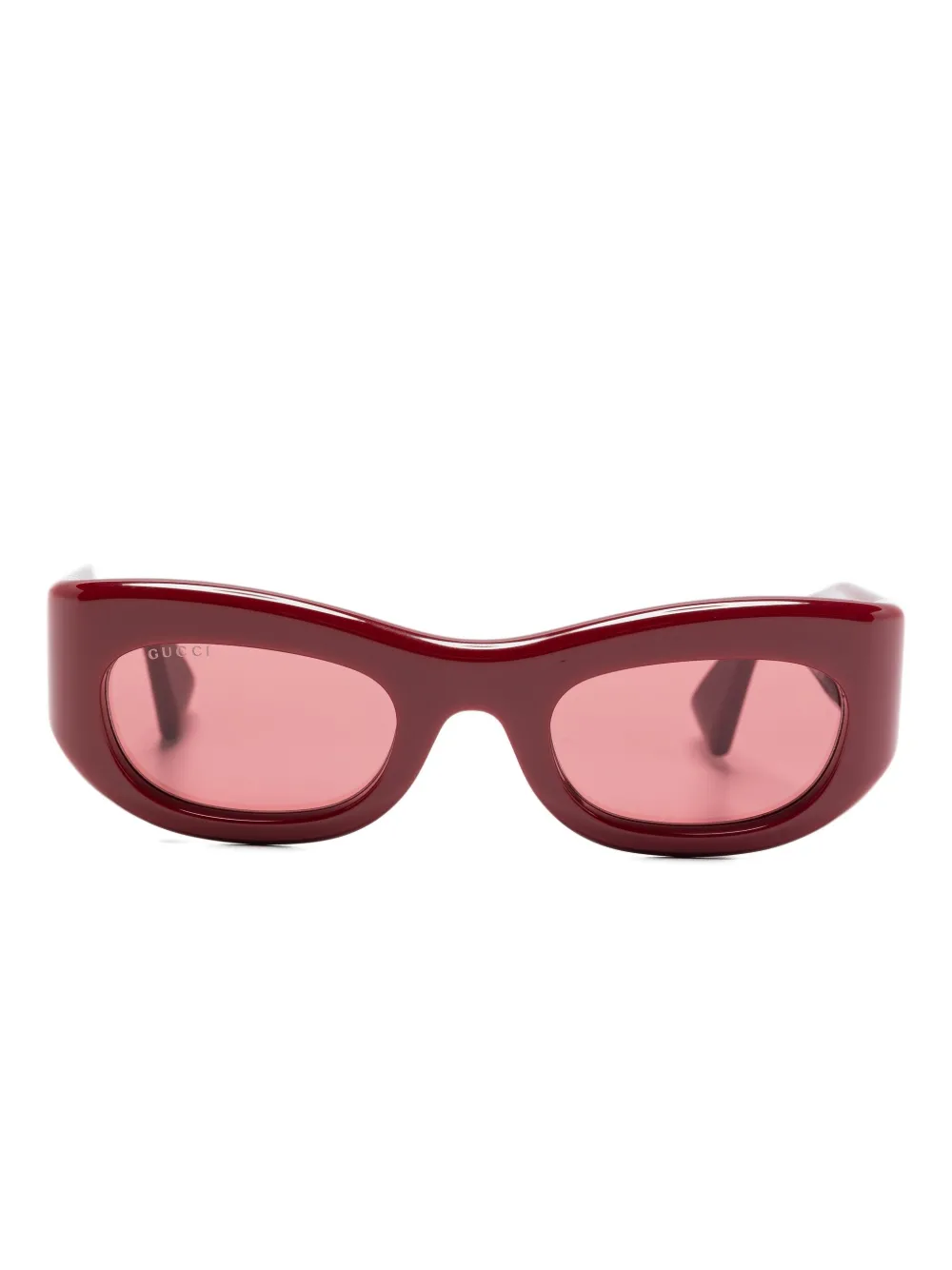 

Солнцезащитные очки с логотипом Gucci Eyewear, красный