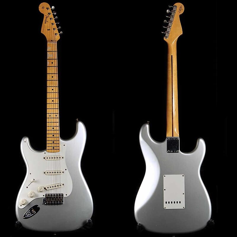 

Электрогитара Fender Custom Shop 58 Strat light relic 2022 Inca Silver lefty lefthanded LH