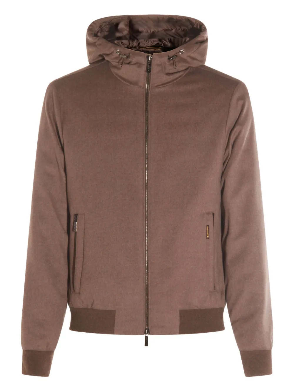 

Пальто с капюшоном и застежкой-молнией спереди Moorer, коричневый