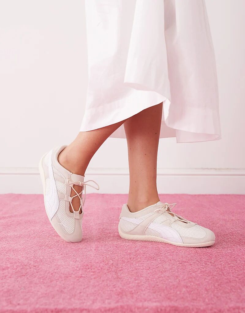 Кроссовки Puma Speedcat GO Mary Jane бежевого цвета