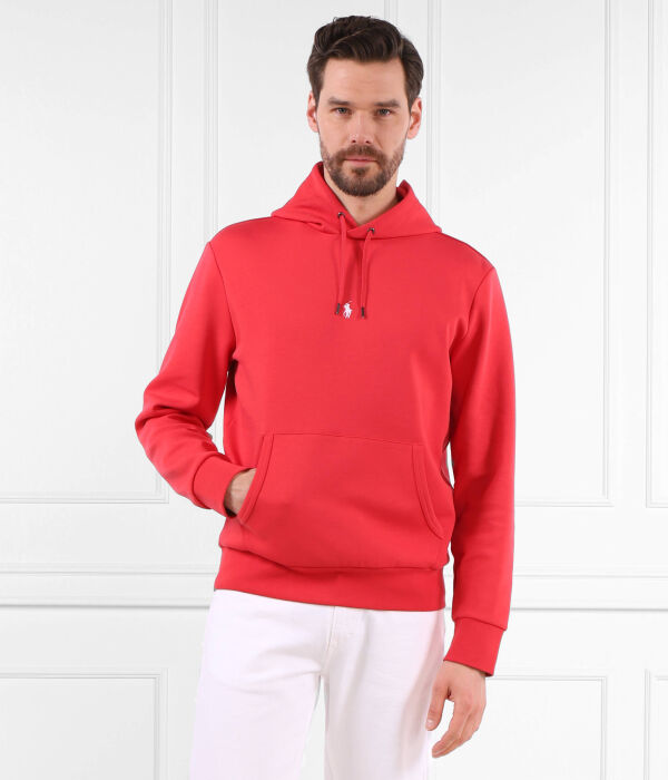 Толстовка мужская Polo Ralph Lauren с логотипом бренда, красный — фото 3