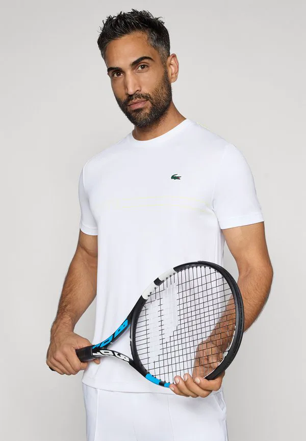 Футболка для тенниса Lacoste Sport, White — фото 4