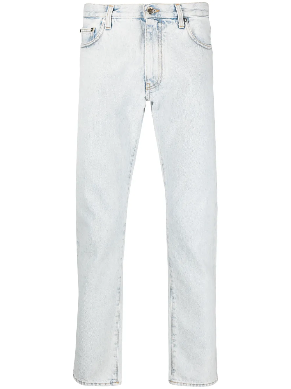 

Узкие джинсы с полосками Diag OFF-WHITE, синий