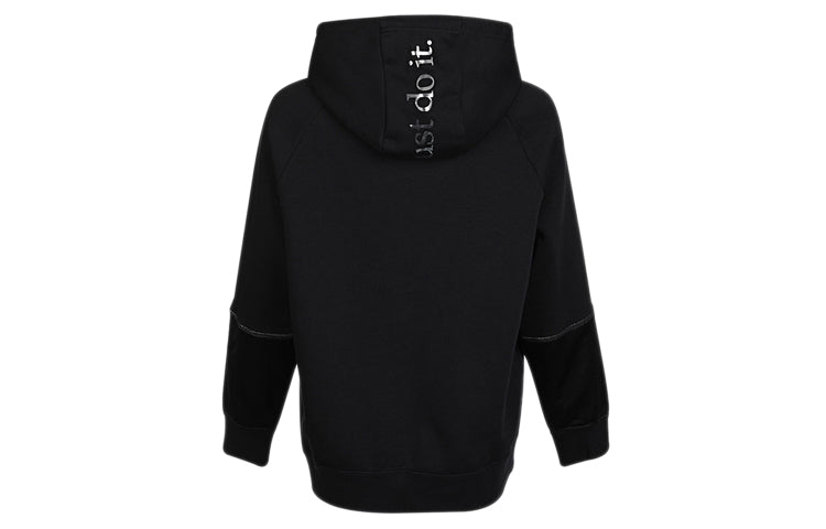 Толстовка (WMNS) AS W Nike Sportswear ICN CLSH HOODY FLC OS Black — фото 2