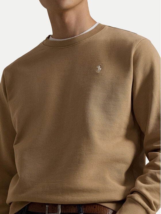 Свитшот regular fit 710916689038 Polo Ralph Lauren, бежевый — фото 4