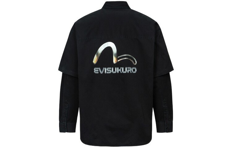 

Рубашка мужская черная Evisu, черный