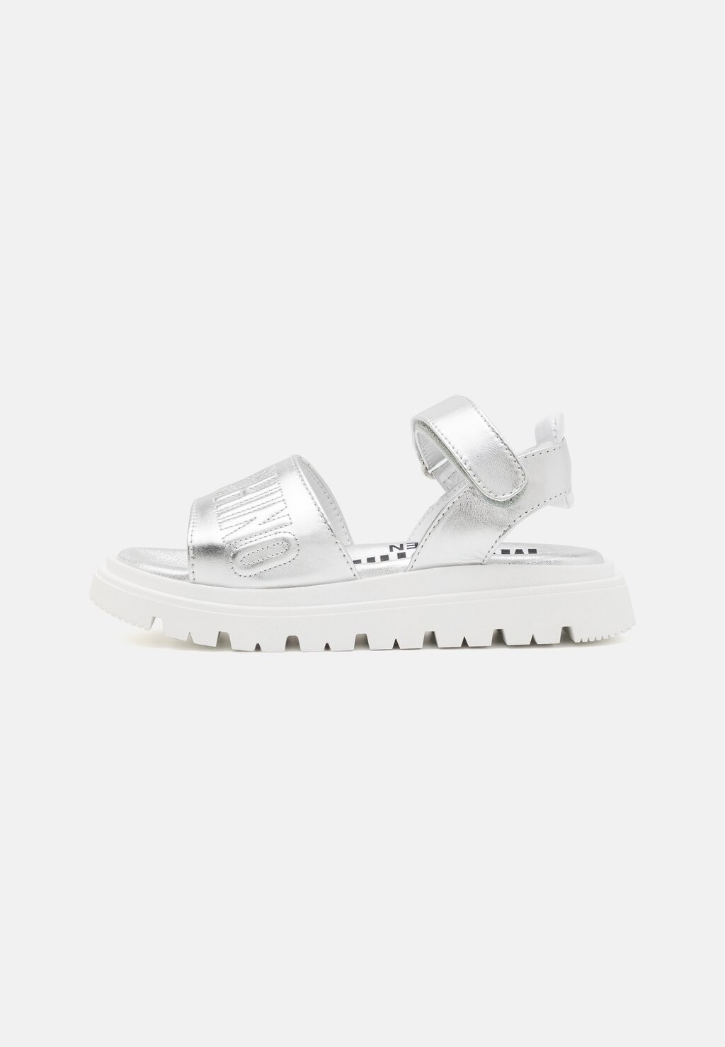 

Сандалии Unisex MOSCHINO, цвет silver/white