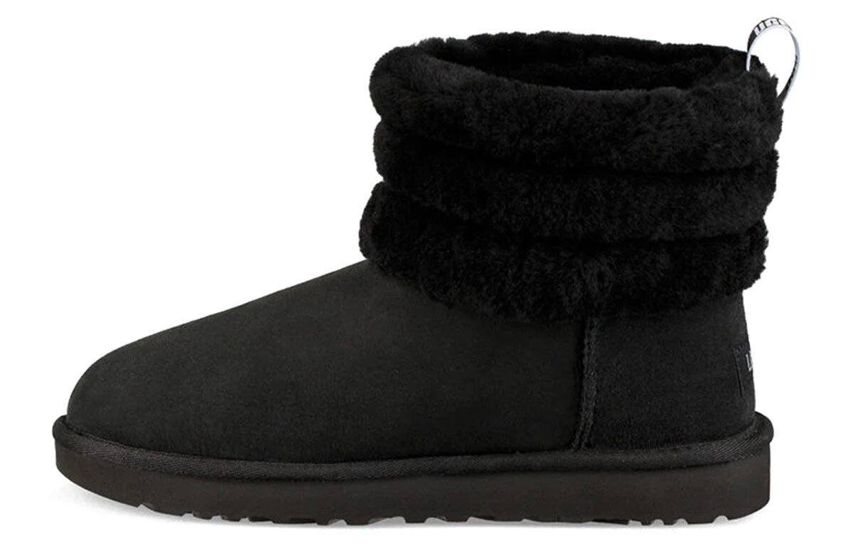 

Угги UGG Classic Mini Fluff Quilted Boot 'Black' Women's