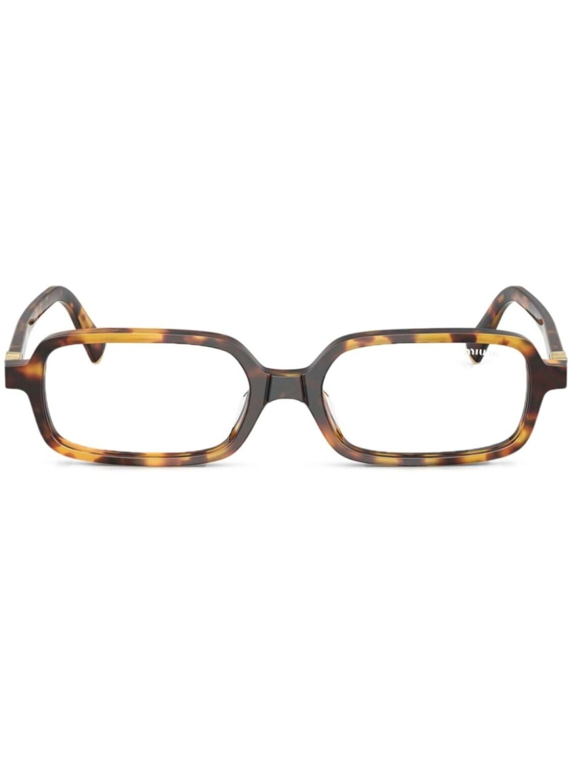 

Очки в прямоугольной оправе Miu Miu Eyewear, коричневый