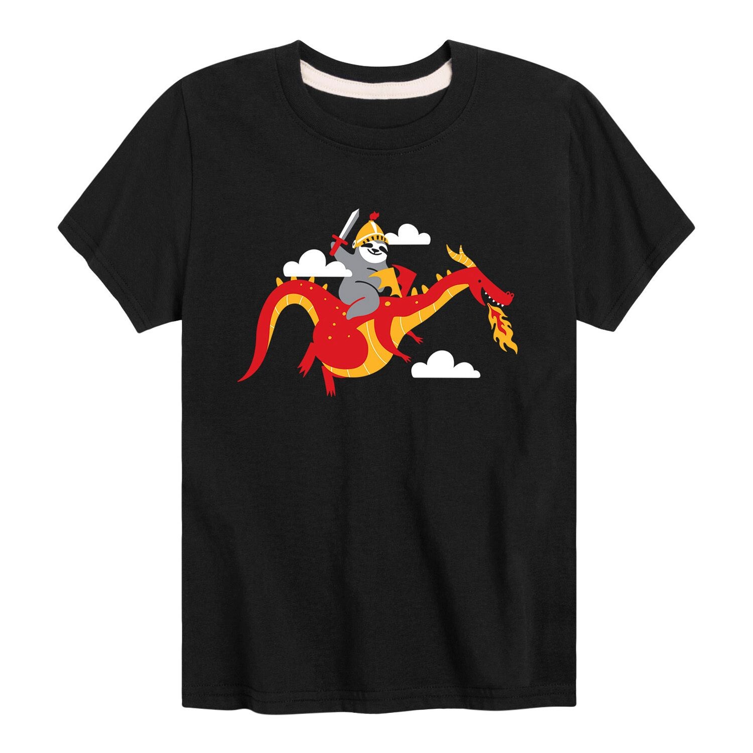

Футболка с рисунком Sloth Riding Dragon для мальчиков 8–20 лет Licensed Character
