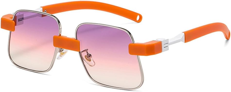 

Солнцезащитные очки UV400 — яркие металлические линзы с градиентным переходом цвета, подходят для женщин и мужчин, для бега и занятий спортом на открытом воздухе UYPTK, Orange Purple Pink