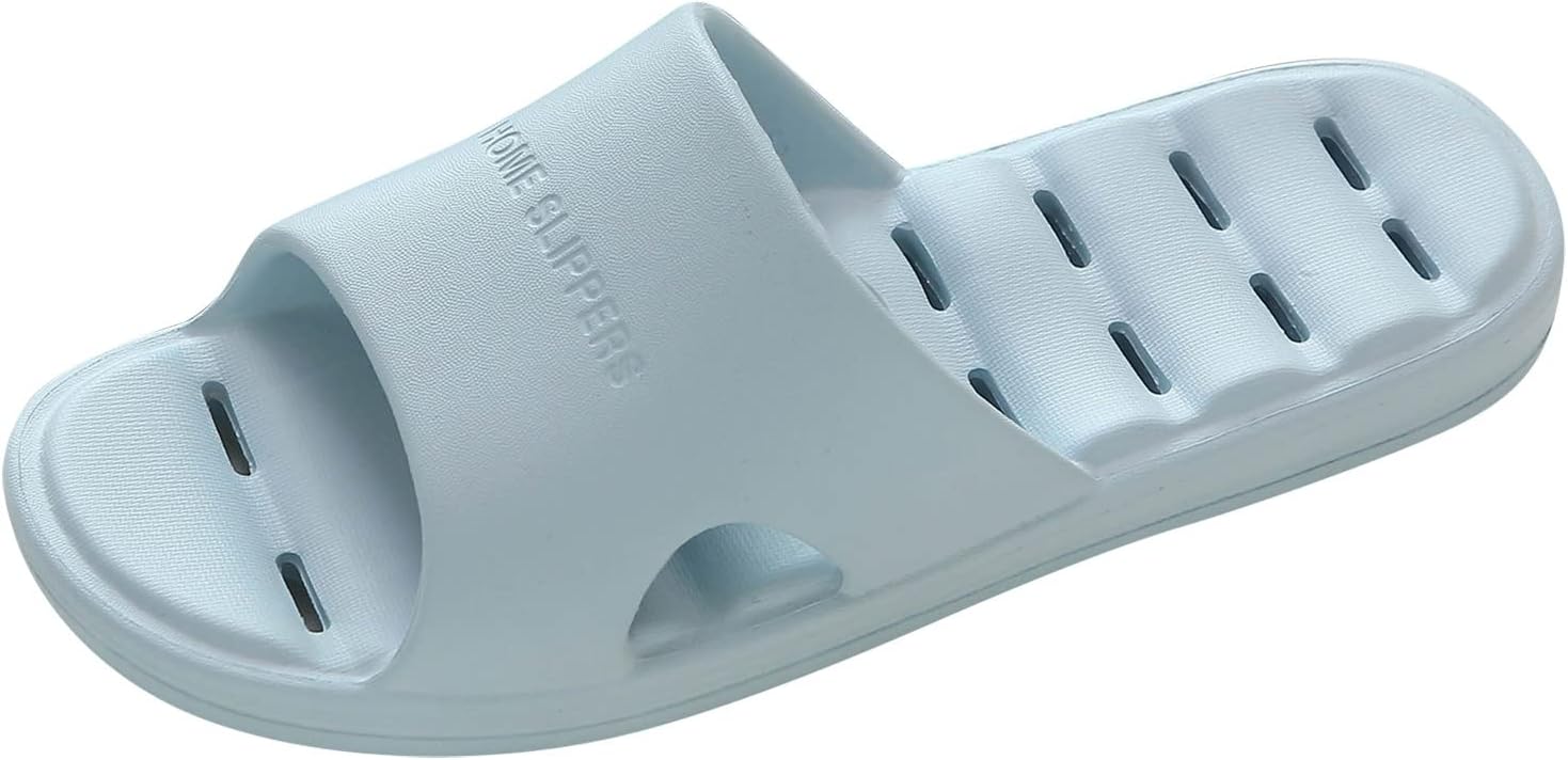 

Мужские тапочки на все сезоны, плоские, нескользящие, легкие, для дома и ванной, водонепроницаемые, мокасины с принтом Generic, синий