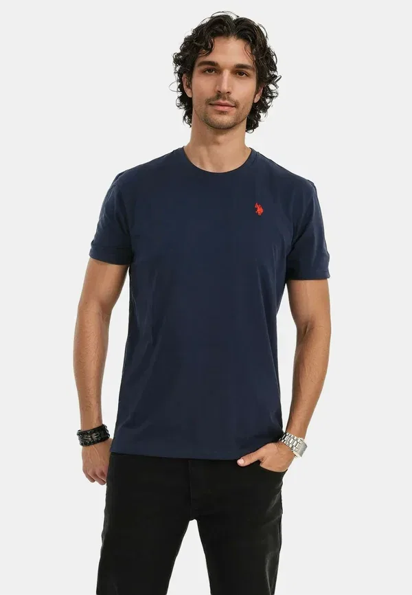 Футболка Usnaash basic t-shirt U.S. Polo Assn., темно-синий с красным