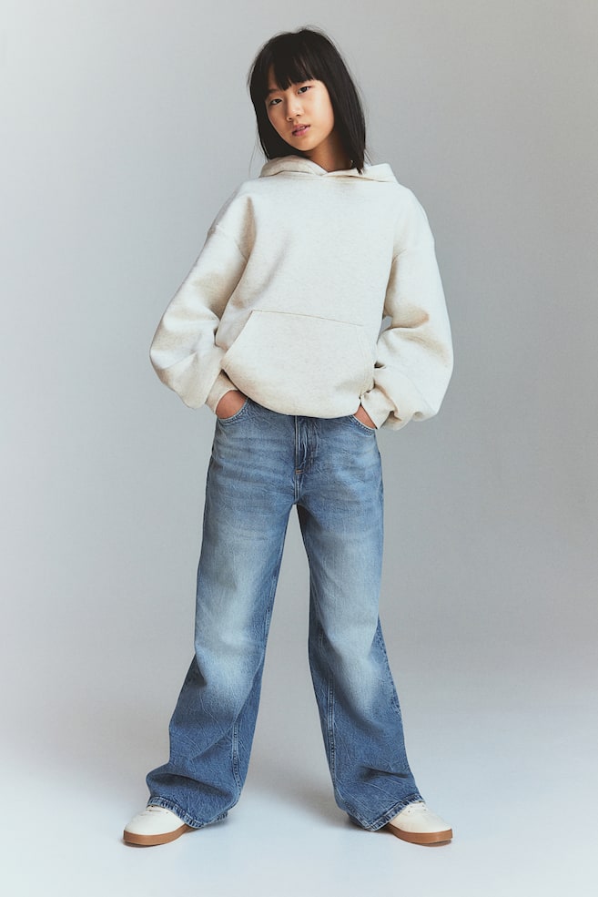 

Мешковатые джинсы с заниженной талией H&M, синий
