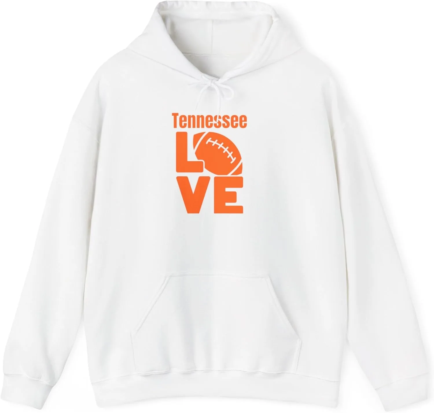 Толстовка Tennessee Love - идеально подходит для игровых дней, футбольных болельщиков, обеспечивает комфорт, унисекс, спортивная одежда, отличный подарок GENERIC, белый — фото 2