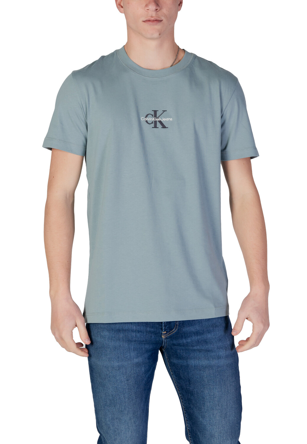 

Футболка мужская Calvin Klein Jeans с логотипом бренда, зеленый