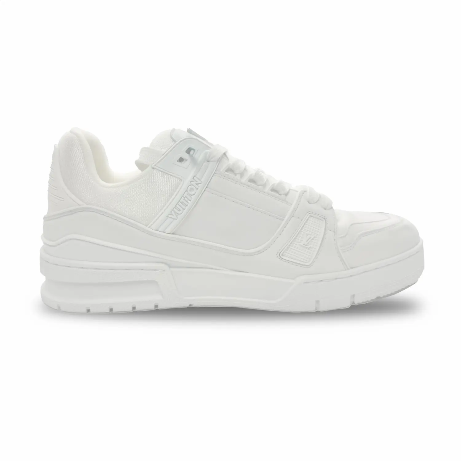 

Кроссовки Louis Vuitton Trainer с принтом, белый / красный