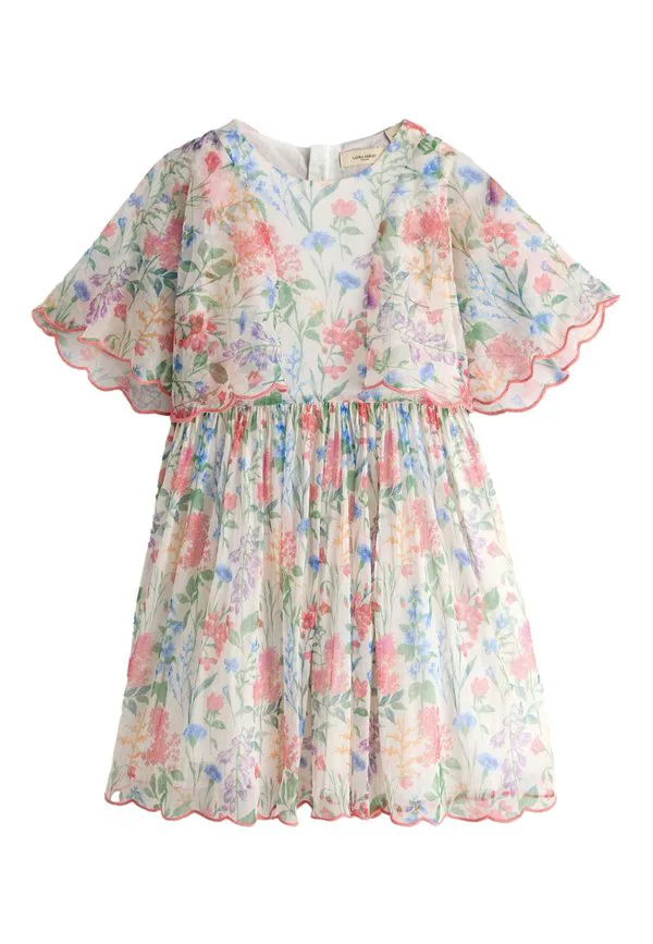 Платье повседневное с принтом, прямого кроя Laura Ashley, Multi Elston Garden