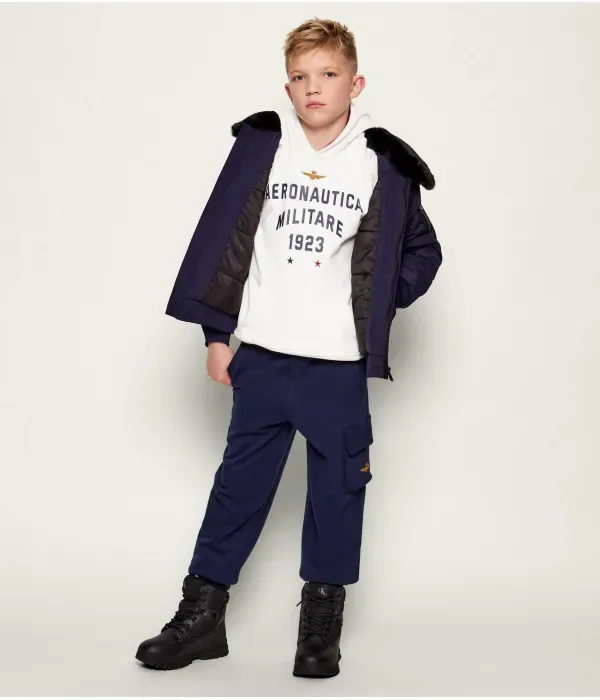 Толстовка regular fit Aeronautica Militare, белый — фото 2