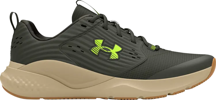 

Кроссовки Charged Commit 4 Camo 'Baroque Green High Vis Yellow', зеленый