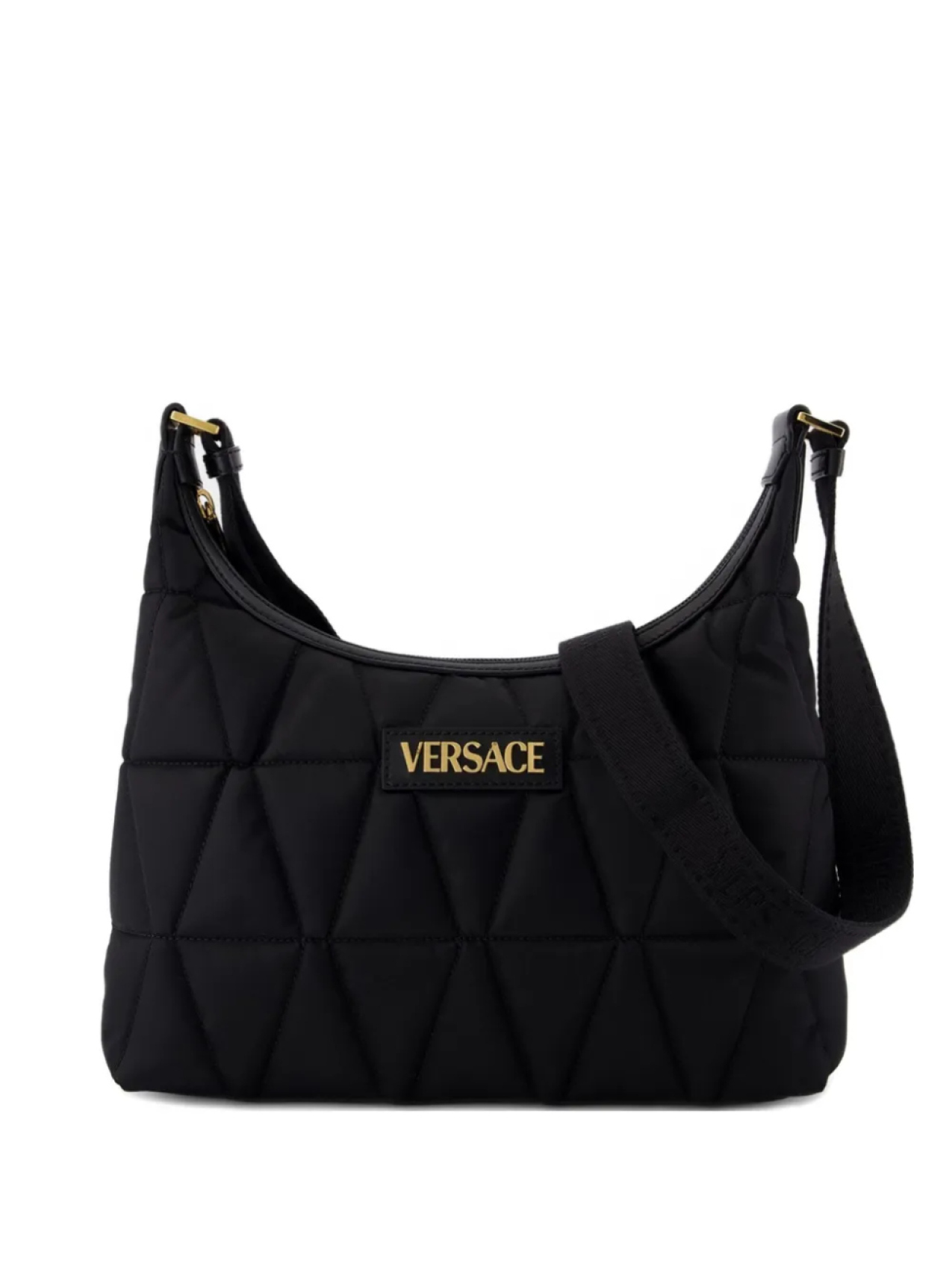 

Стеганая сумка через плечо Myth Versace, черный