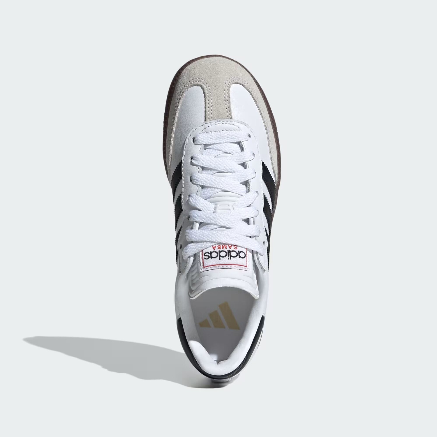 Детские футбольные бутсы Samba для игры в помещении Adidas, цвет White/None/None — фото 3
