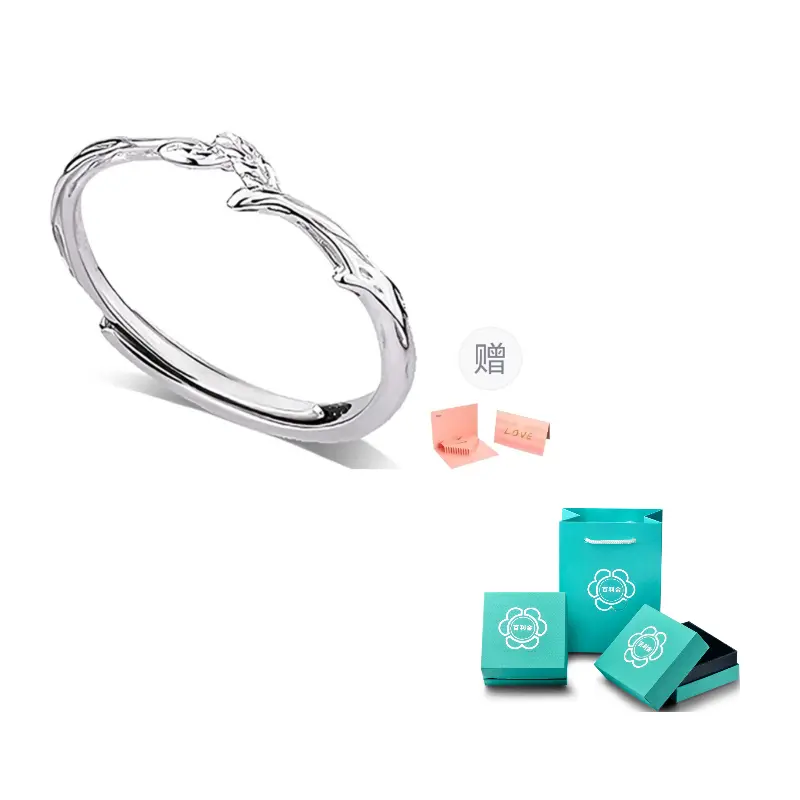 

Bailijin Кольцо из чистого серебра 999 пробы, унисекс