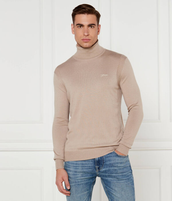 

Водолазка Guess Jeans Ebenezer Slim Fit, бежевый