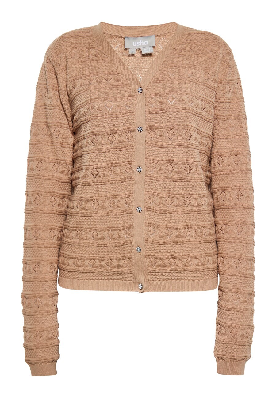 

Кардиган Usha Knit Cardigan, светло-коричневый