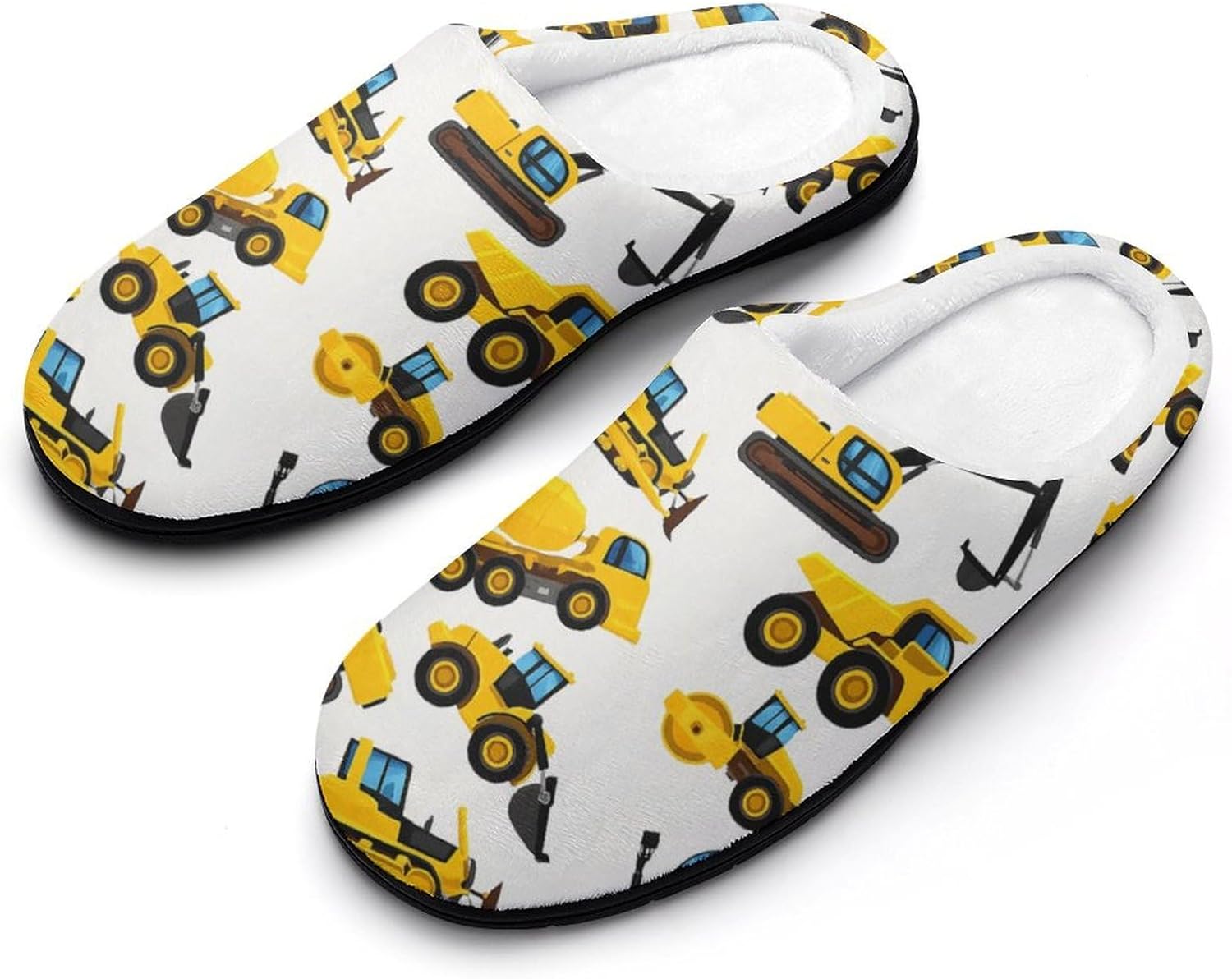 

Мужские хлопковые домашние тапочки KKdskkds Sun, Moon, Star and Cloud, противоскользящие, уютные, теплые и дышащие, желтый