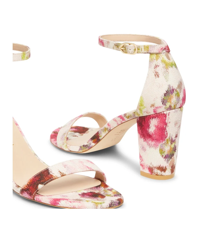Босоножки на блочном каблуке Stuart Weitzman, мультиколор — фото 4