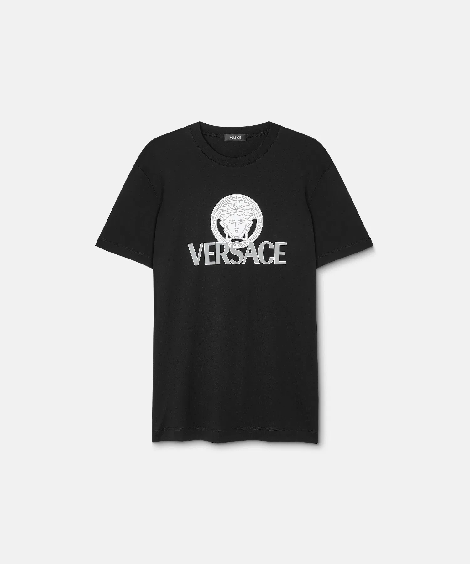 Мужская футболка с логотипом Медузы VERSACE чёрная