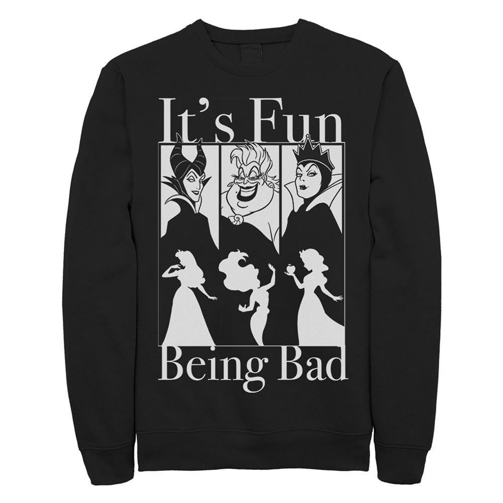 

Флисовая футболка с изображением принцесс Диснея для юниоров "Bad Fun" Disney, черный