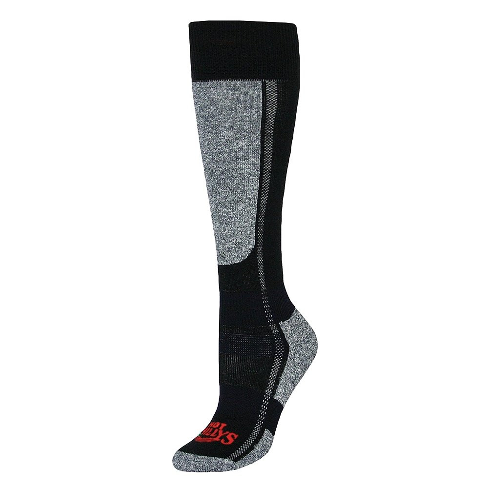 

Лыжные носки Hot Chillys средней толщины (женские), Black/Heather