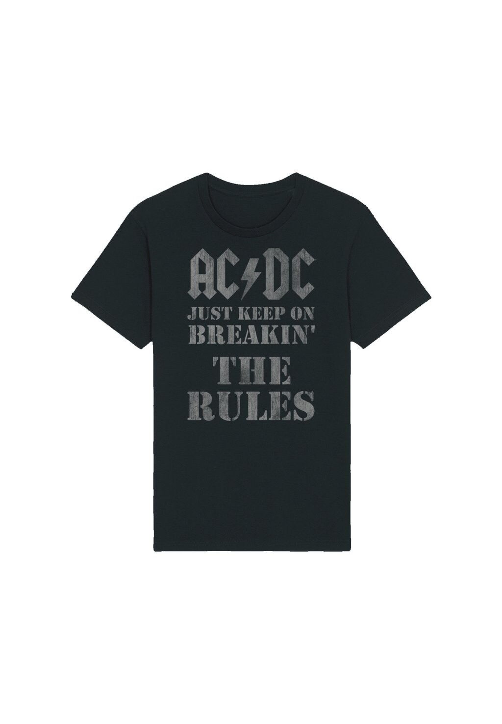 

Футболка с принтом AC/DC JUST KEEP ON BREAKING THE RULES F4NT4STIC, черный