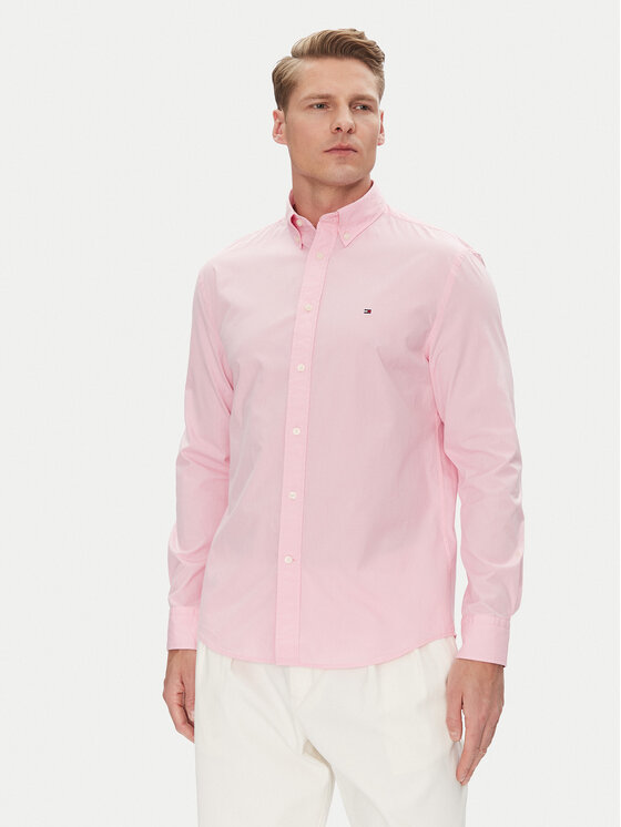 

Рубашка обычного кроя MW0MW37550 Tommy Hilfiger, розовый