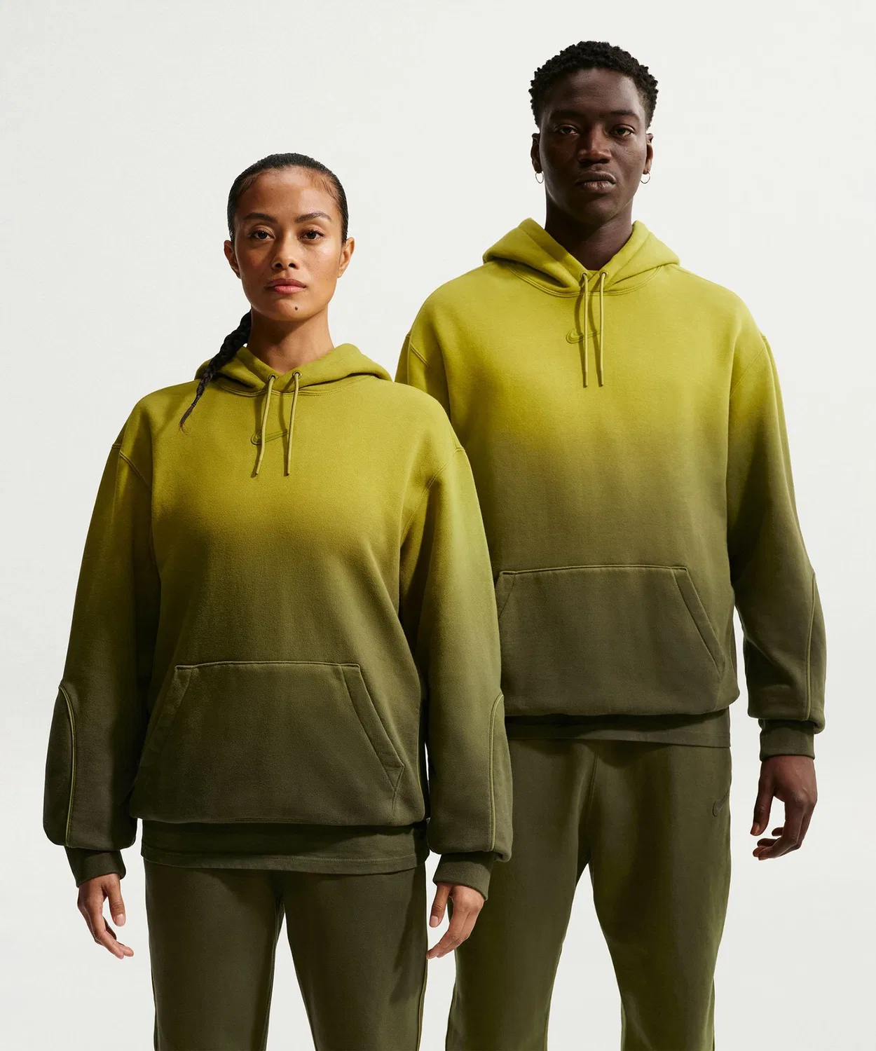 Толстовка с капюшоном Nike NOCTA флисовая зеленая — фото 2